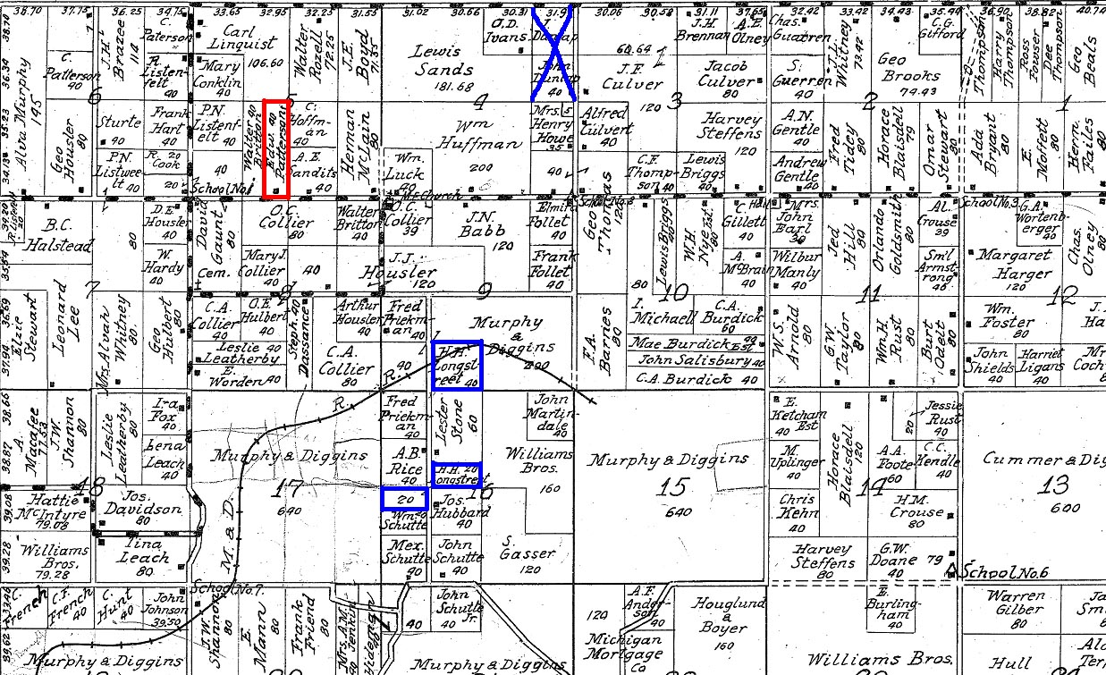 Fenton Family Land Records, Wexford County, Michigan Liber 87 page 628