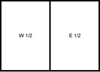 e-w halves